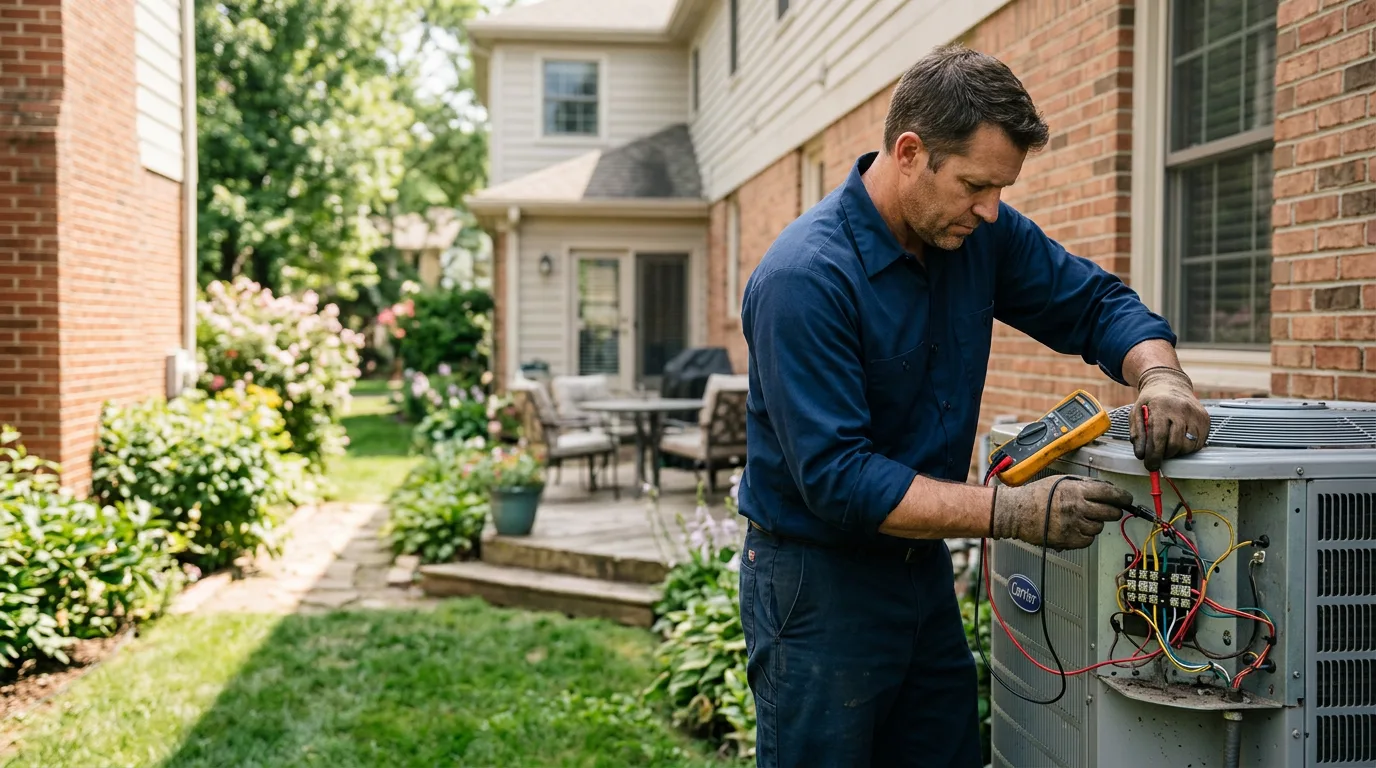 HVAC technician working near Derby, OH